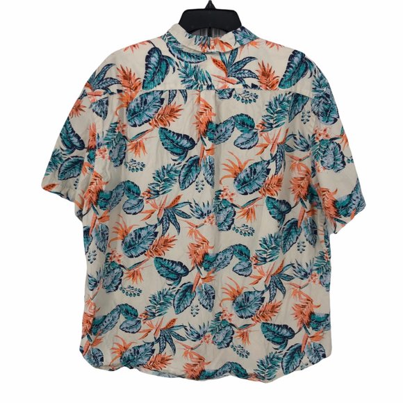 Old Navy Hawaiian Shirt Size XXL Mens Slim Fit - Picture 2 of 8